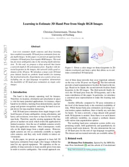 Learning to Estimate 3D Hand Pose from Single RGB Images