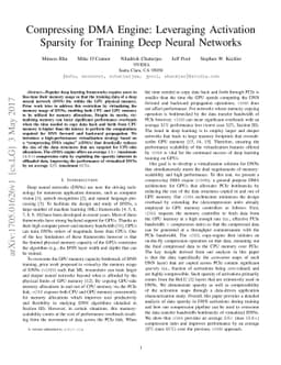 Compressing DMA Engine: Leveraging Activation Sparsity for Training Deep
  Neural Networks