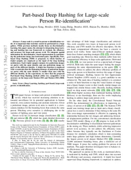 Part-based Deep Hashing for Large-scale Person Re-identification