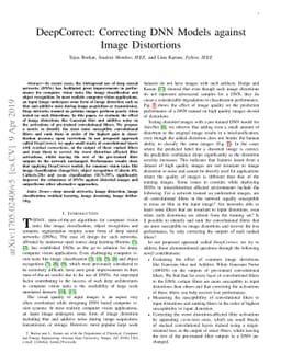 DeepCorrect: Correcting DNN models against Image Distortions