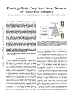 Knowledge-Guided Deep Fractal Neural Networks for Human Pose Estimation