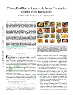 ChineseFoodNet: A large-scale Image Dataset for Chinese Food Recognition