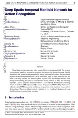 Deep Spatio-temporal Manifold Network for Action Recognition
