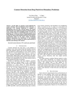 Contour Detection from Deep Patch-level Boundary Prediction