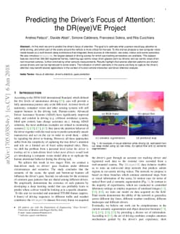 Predicting the Driver's Focus of Attention: the DR(eye)VE Project