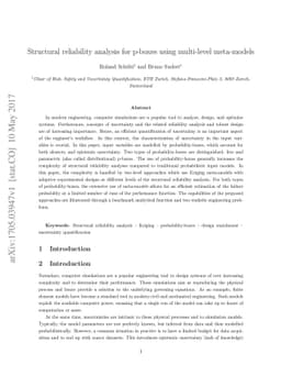 Structural reliability analysis for p-boxes using multi-level
  meta-models