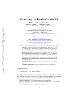 Estimating the Reach of a Manifold