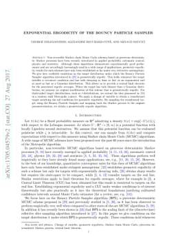 Exponential Ergodicity of the Bouncy Particle Sampler