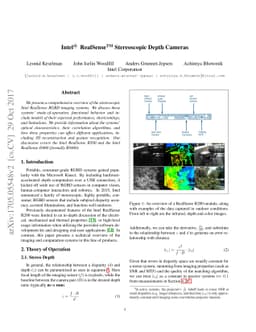 Intel RealSense Stereoscopic Depth Cameras