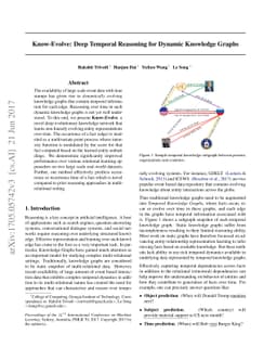 Know-Evolve: Deep Temporal Reasoning for Dynamic Knowledge Graphs