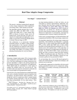 Real-Time Adaptive Image Compression