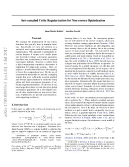 Sub-sampled Cubic Regularization for Non-convex Optimization