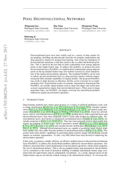 Pixel Deconvolutional Networks