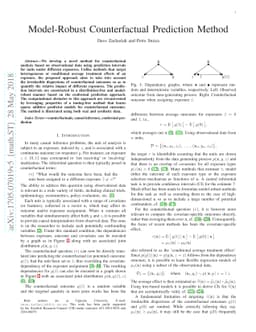 Model-Robust Counterfactual Prediction Method