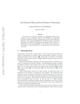 Accelerated Hierarchical Density Clustering
