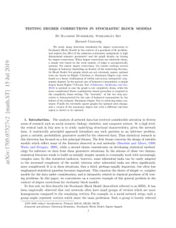 Testing Degree Corrections in Stochastic Block Models