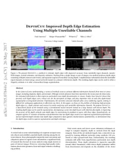 DepthCut: Improved Depth Edge Estimation Using Multiple Unreliable
  Channels