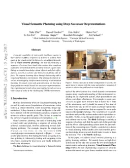 Visual Semantic Planning using Deep Successor Representations