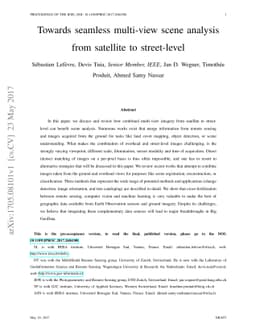 Towards seamless multi-view scene analysis from satellite to
  street-level