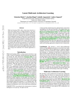 Latent Multi-task Architecture Learning