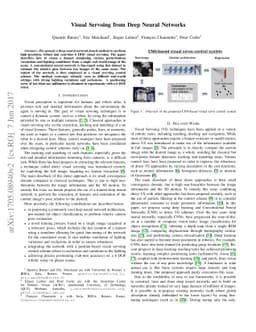 Visual Servoing from Deep Neural Networks