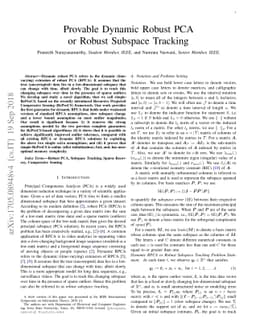 Provable Dynamic Robust PCA or Robust Subspace Tracking