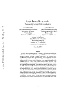 Logic Tensor Networks for Semantic Image Interpretation