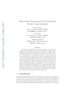 Expectation Propagation for t-Exponential Family Using Q-Algebra