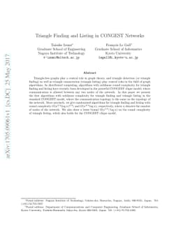 Triangle Finding and Listing in CONGEST Networks