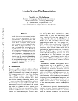 Learning Structured Text Representations