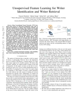 Unsupervised Feature Learning for Writer Identification and Writer
  Retrieval