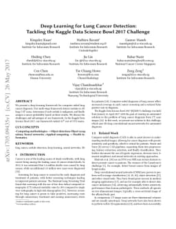 Deep Learning for Lung Cancer Detection: Tackling the Kaggle Data
  Science Bowl 2017 Challenge