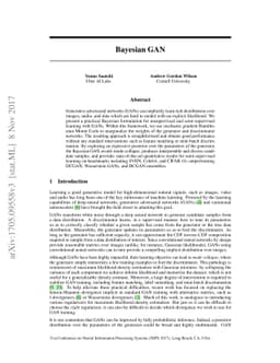 Bayesian GAN
