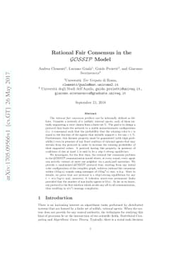 Rational Fair Consensus in the GOSSIP Model
