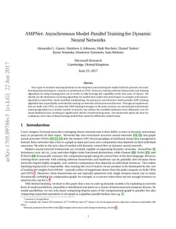 AMPNet: Asynchronous Model-Parallel Training for Dynamic Neural Networks