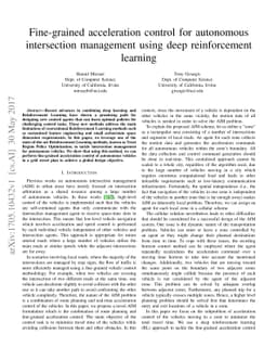 Fine-grained acceleration control for autonomous intersection management
  using deep reinforcement learning