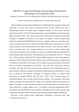 RSI-CB: A Large Scale Remote Sensing Image Classification Benchmark via
  Crowdsource Data