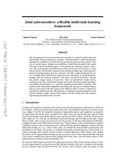Joint auto-encoders: a flexible multi-task learning framework