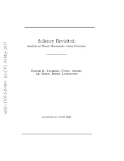 Saliency Revisited: Analysis of Mouse Movements versus Fixations
