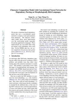 Character Composition Model with Convolutional Neural Networks for
  Dependency Parsing on Morphologically Rich Languages
