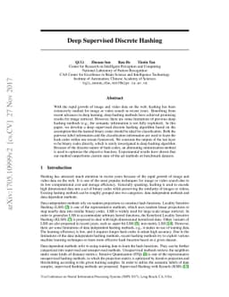 Deep Supervised Discrete Hashing