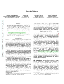Bayesian fairness