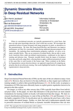 Dynamic Steerable Blocks in Deep Residual Networks