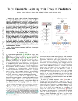ToPs: Ensemble Learning with Trees of Predictors