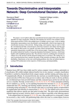 Deep Convolutional Decision Jungle for Image Classification