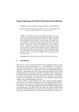 Image Captioning with Object Detection and Localization