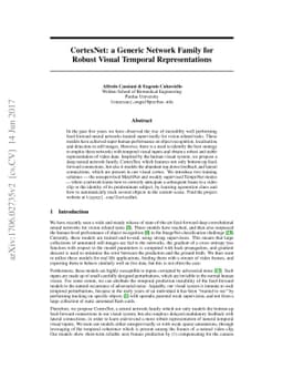CortexNet: a Generic Network Family for Robust Visual Temporal
  Representations