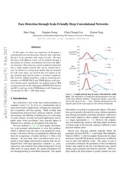 Face Detection through Scale-Friendly Deep Convolutional Networks