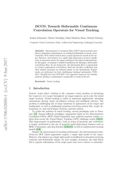 DCCO: Towards Deformable Continuous Convolution Operators