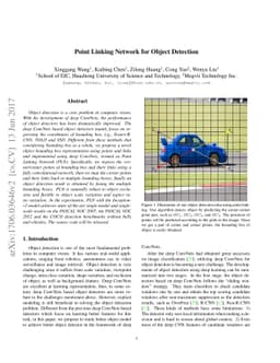 Point Linking Network for Object Detection